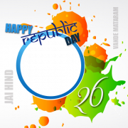 Personalize Vande Mataram Republic Day Frame With Your Photo Online. Happy Republic Day Whatsapp Profile Pics With Your Photo. Online Frame Pics Generator Free